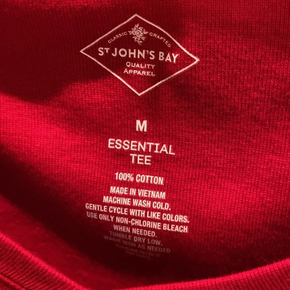 NWOT St. John’s Bay v neck red - Picture 2 of 4